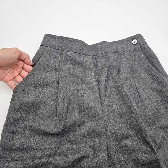 Pino Women's Charcoal Pure Virgin Wool High-rise Dress Pants/Trousers, XS-S - Picture 6 of 17